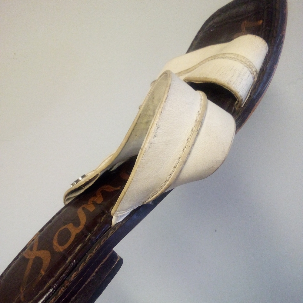 Sam Edelman Cream Slides Size 8M - Picture 3 of 15